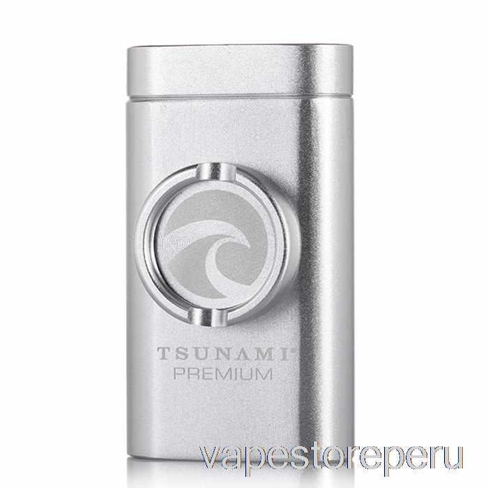 Vaporizador Recargable Tsunami Dugout Y Molinillo Plateado